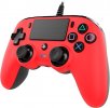 NACON PS4 Žični kontroler, Rdeče barve