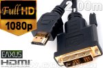 HDMI na DVI kabel 1080p, 2.0m